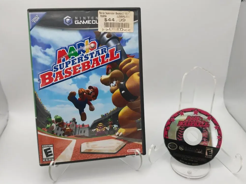 Mario Superstar Baseball Nintendo GameCube Tested Working